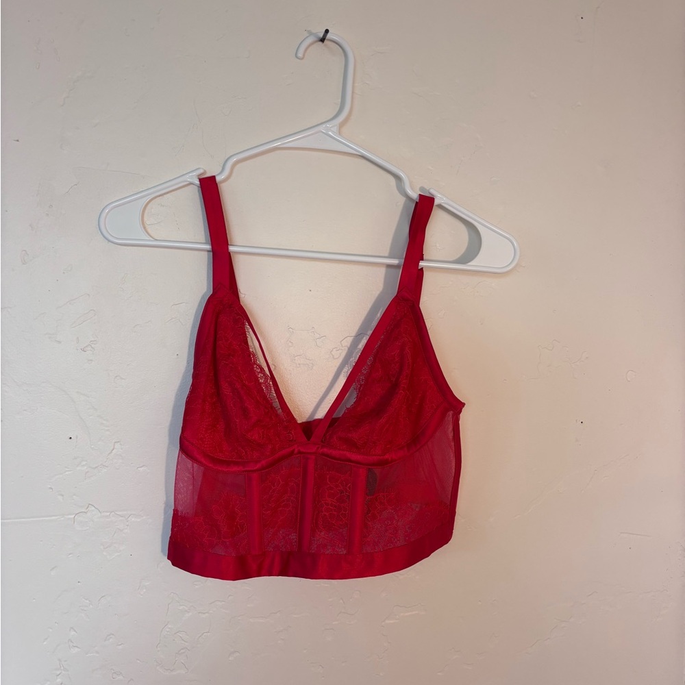 Red Lace Bralette